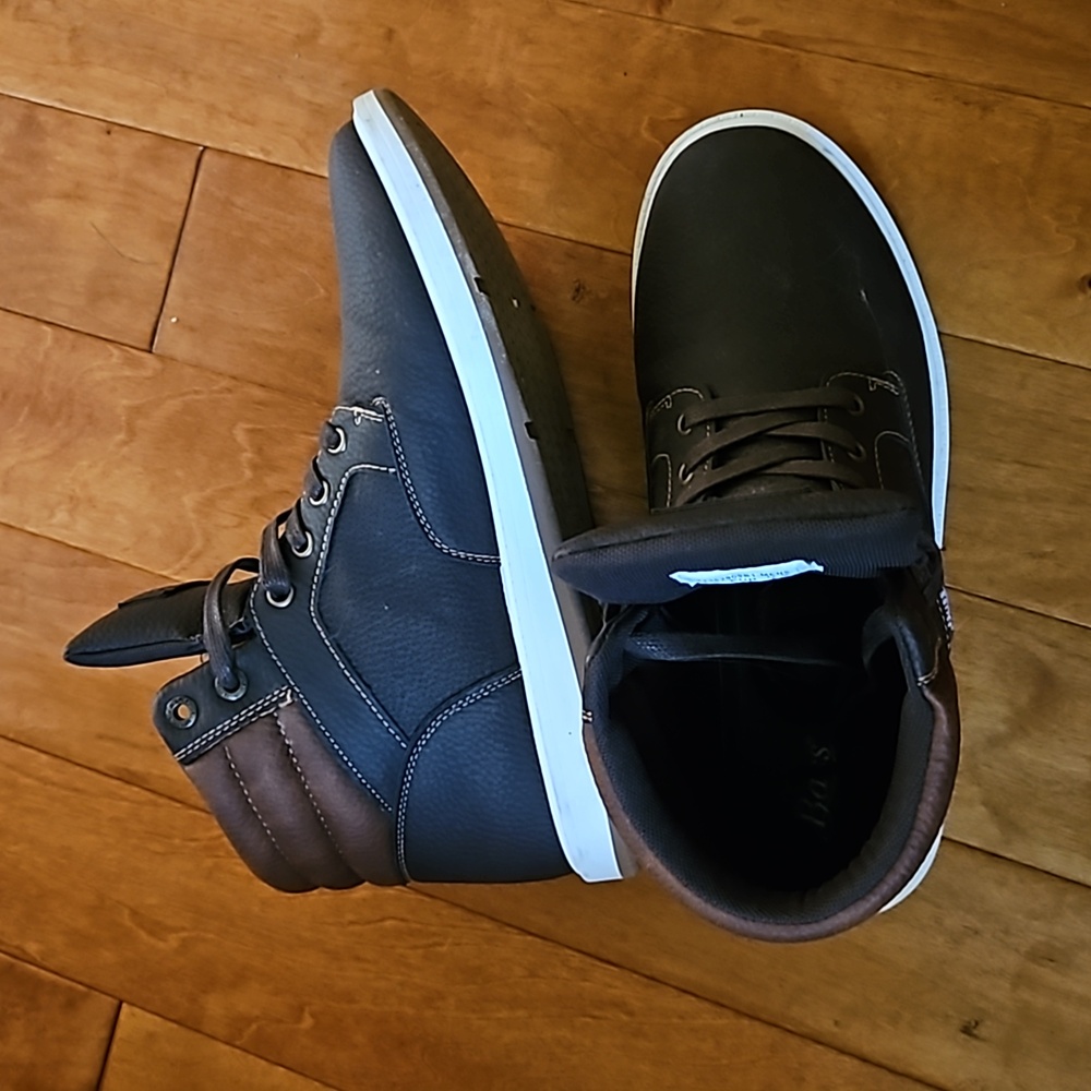 Bass Boots Mens 9.5 Dark Brown Ankle Casual Boots